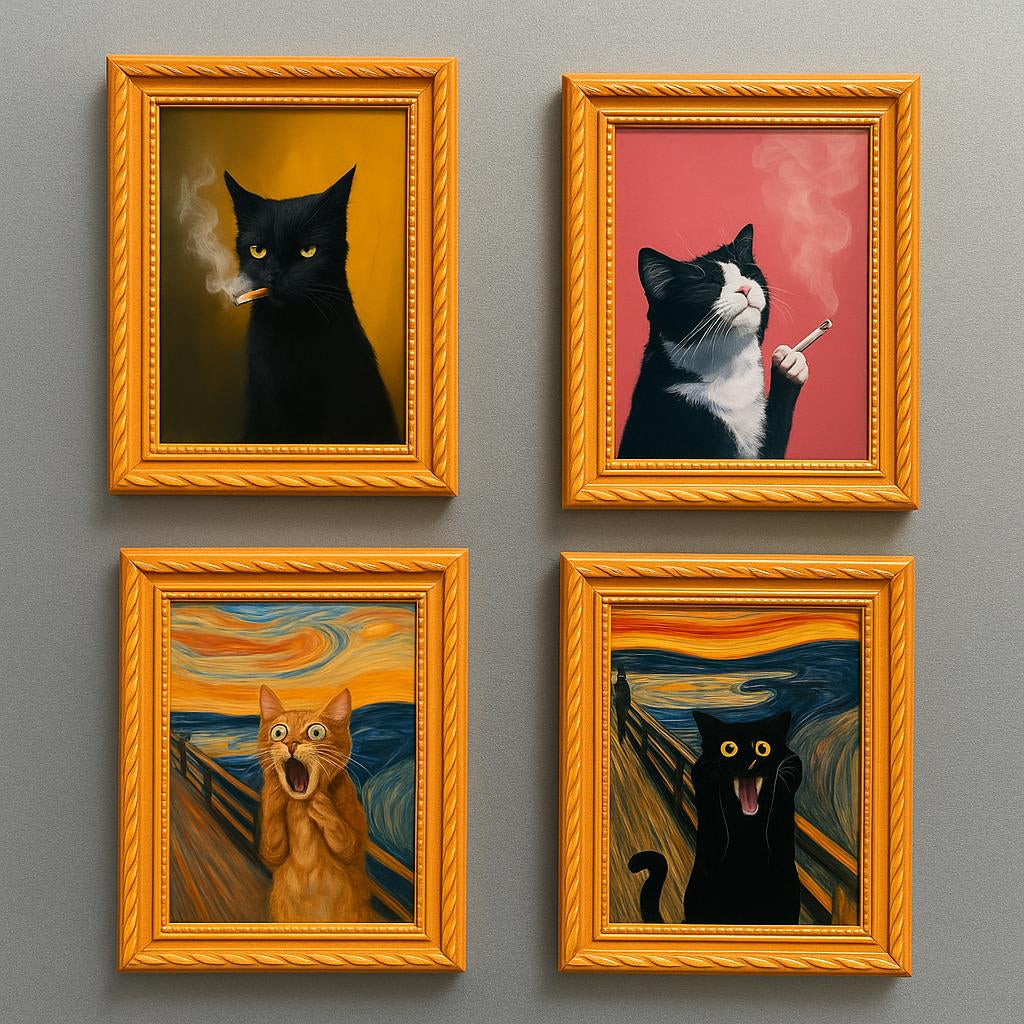 Meowments - Decorative Cat Frame Magnets