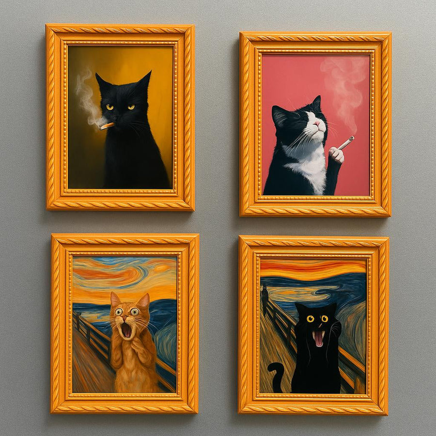 Meowments - Decorative Cat Frame Magnets