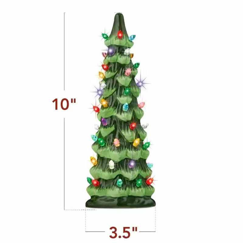 Merrydale - Homemade Ceramic Christmas Tree with LED Lights