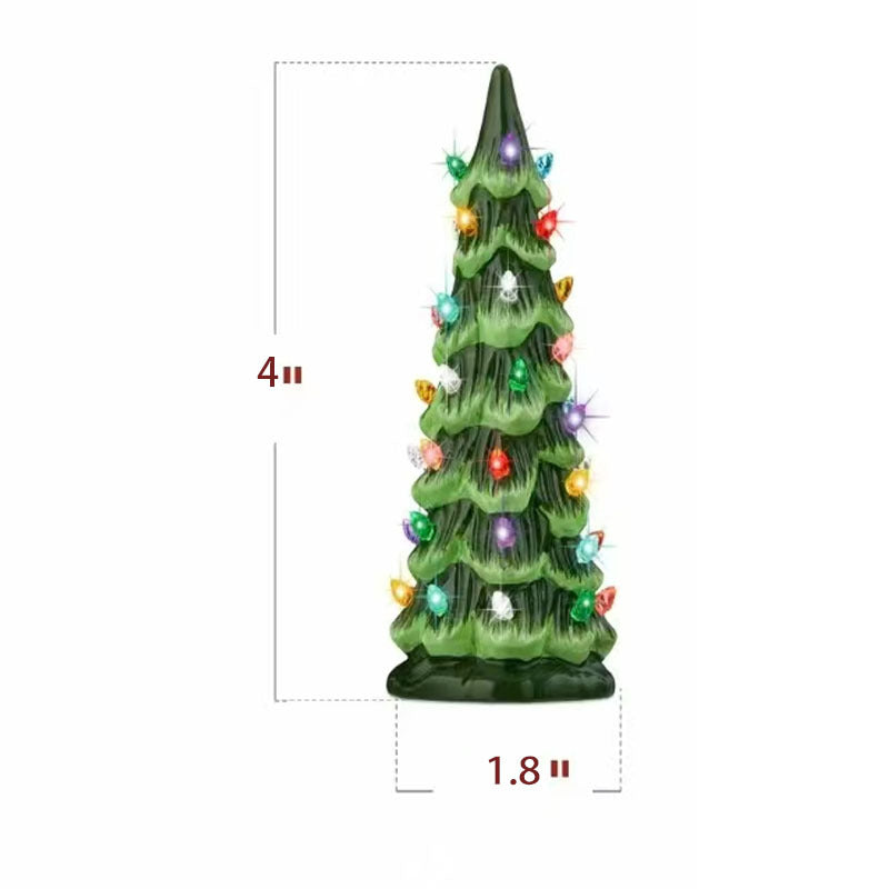 Merrydale - Homemade Ceramic Christmas Tree with LED Lights