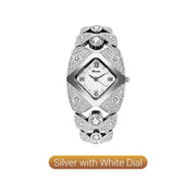 Silver with white dial