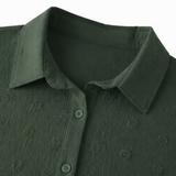Veluna – Women's Relaxed Textured Shirt-Dress