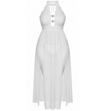 Veluna – Floor Length Lace Nightgown with Heart Details