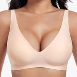 Veluna - Women's Wireless Deep V Lift Bra