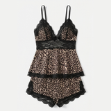 Lunella – Women's Tiered Lace Cami Pajama Set