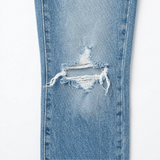 Wearbella – Women's Frayed Hem 7/8 Jeans