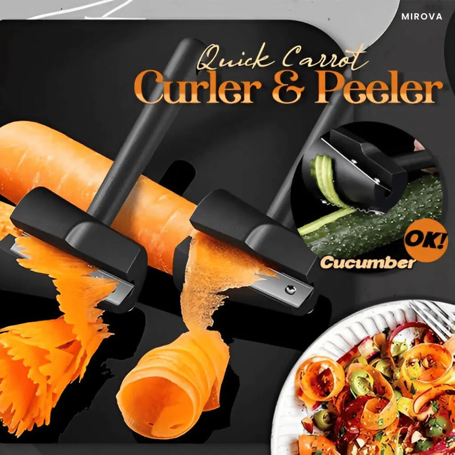 Mirova - Vegetable Peeler & Spiral Curler for Garnishing