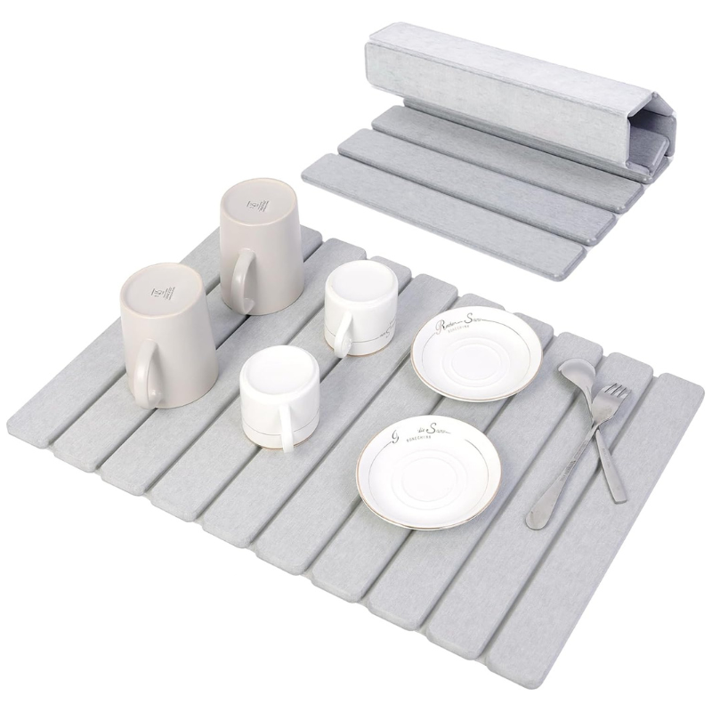 Overa - Quick-Dry Diatomite Counter Mat for Kitchens
