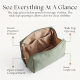 Miora - Double Zipper Makeup Bag for Travel