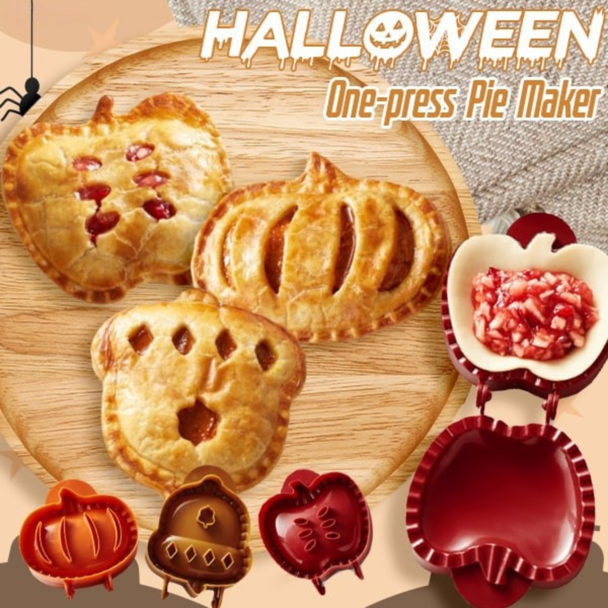 PieWhimsy – Spooky-Shaped Pie Maker for Festive Baking
