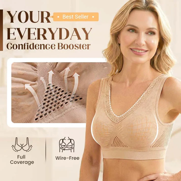 Veluna - Women's wireless lace comfort bra
