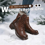 Vintara – Women's Fleece Lined Vintage Ankle Boots