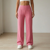 Elyra – Women's Wide Leg Yoga Pants with Crossover Waist