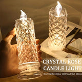 Rosera – Crystal Rose Candlelight Lamp