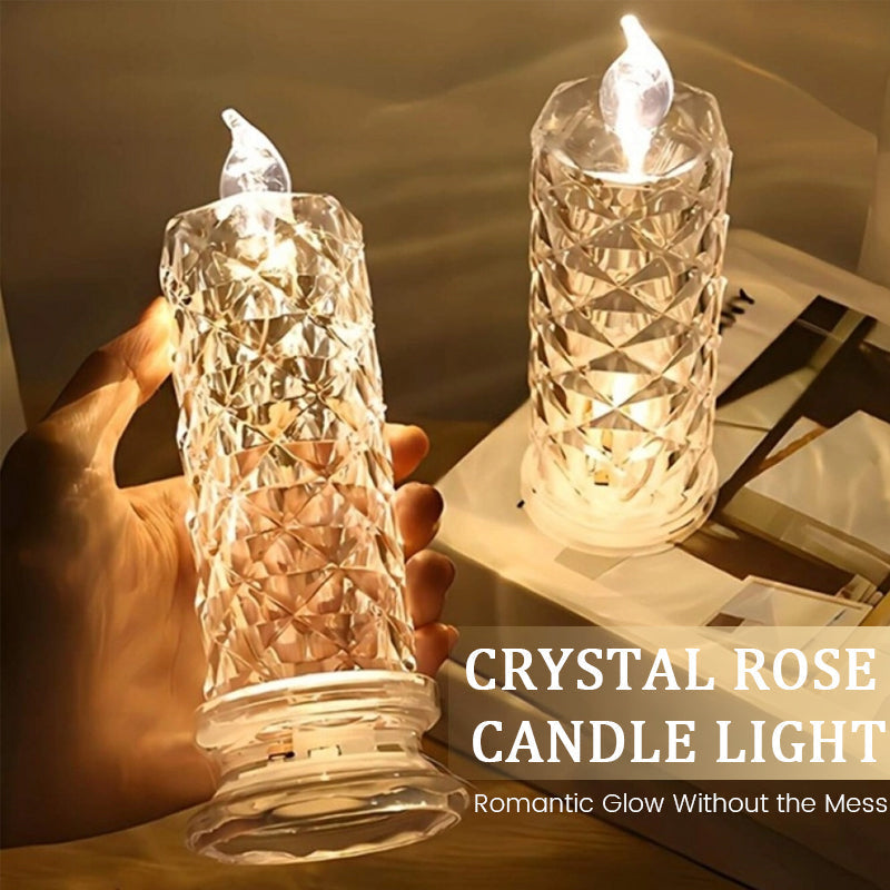 Rosera – Crystal Rose Candlelight Lamp