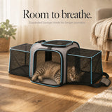Nestly – Expandable Cat Carrier with Mesh-like Lounge Sides for Travel