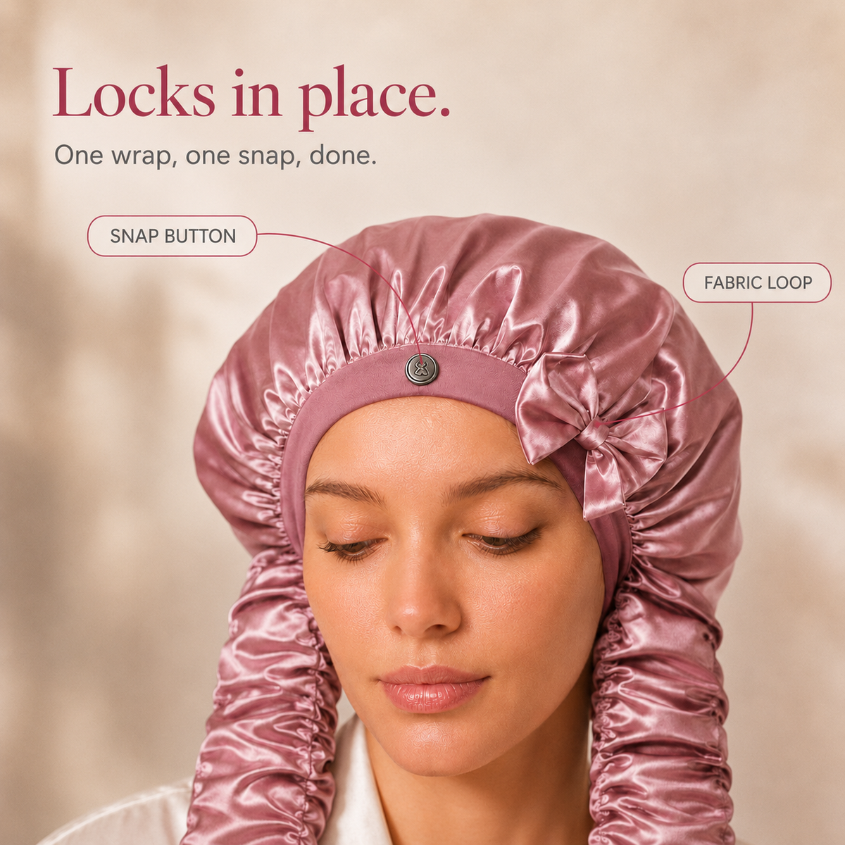 Nightwrap – The Long-Hair Bonnet That Finally Stays On