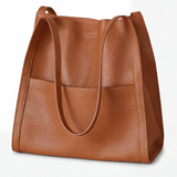 Caressa - Soft Leather Multi Pocket Shoulder Bag