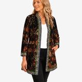Patrice – Art-Print Open Jacket for Effortless Style