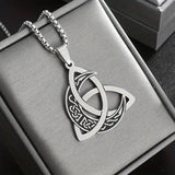 Mythara – Viking Trinity Knot Moon Necklace (1+1 Free)