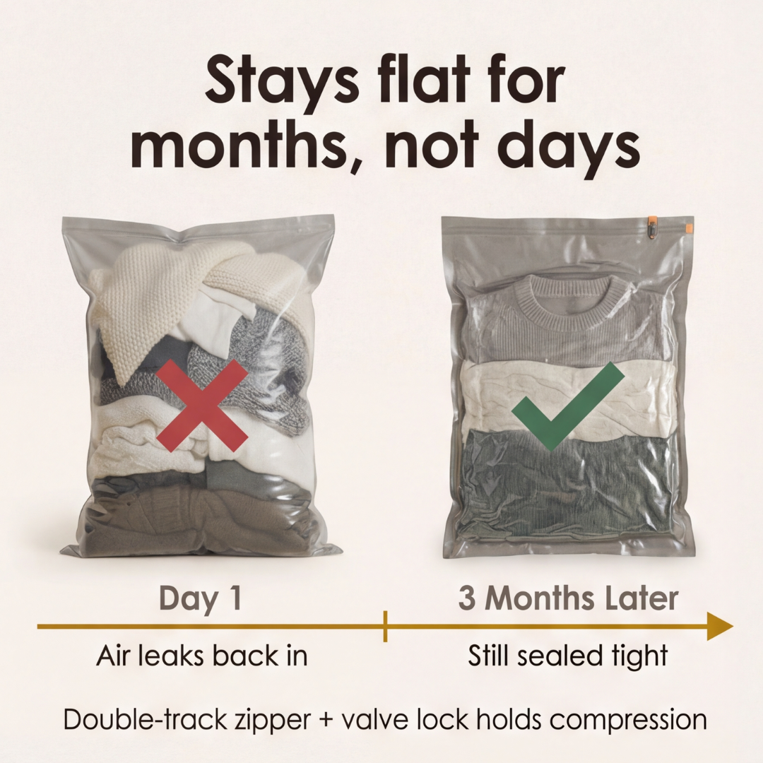 Packflat – Space Saving Vacuum Bags with Electric Pump