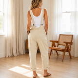Wearbella – Sleeveless Wide-Leg Pocketed Jumpsuit