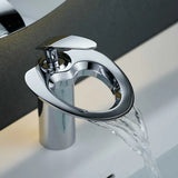 Copperflow – Waterfall Bathroom Faucet, Single Hole
