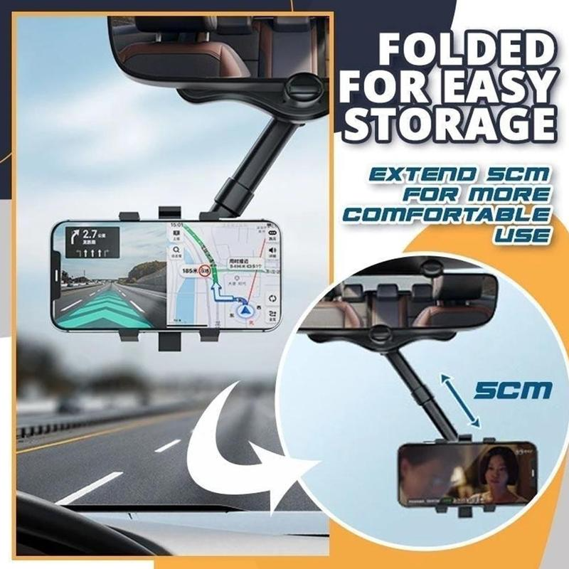 SwivelView - Rotating Car Phone Holder for Safe Navigation