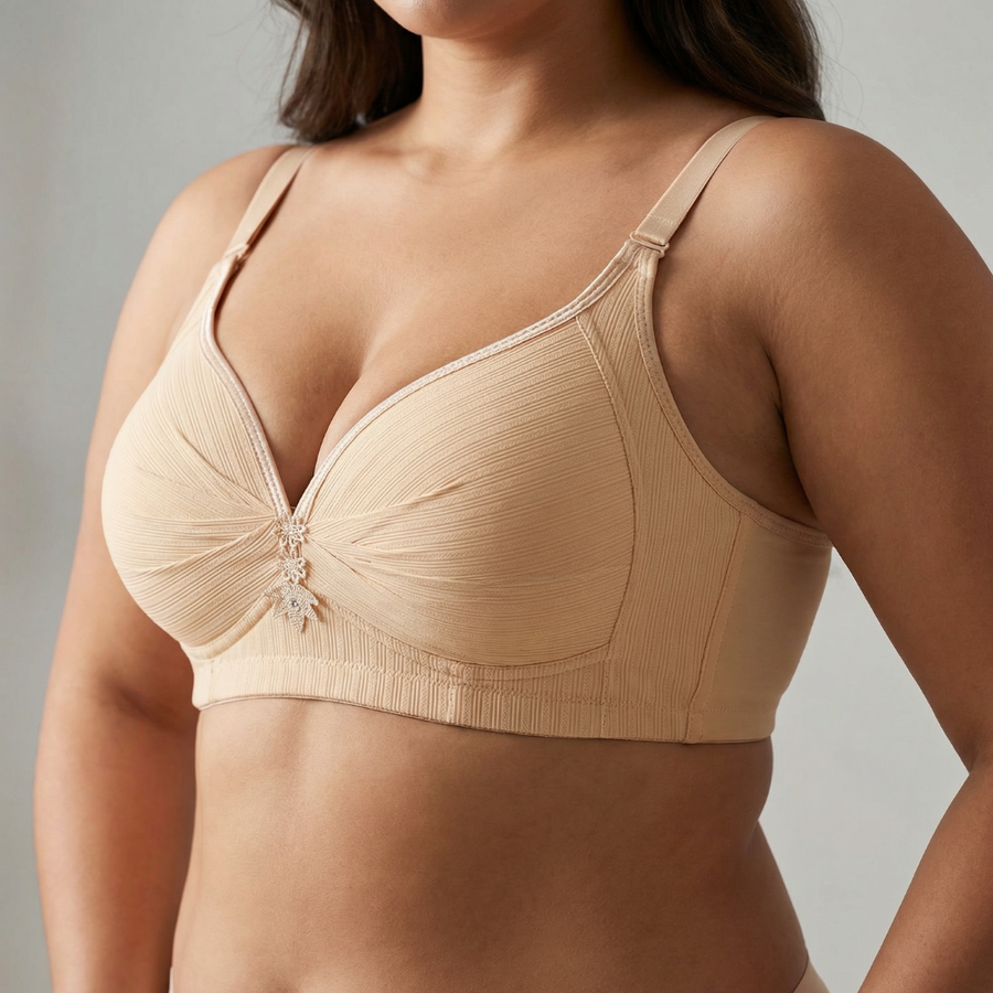 Veluna - Women's Plus Size Wireless Comfort Bra (1+1 Free)