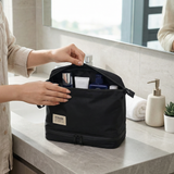 TidyPack - Dual-Layer Toiletry Bag with Wide Opening