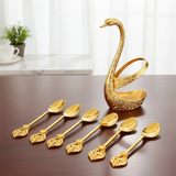Swanesse - Giftable Coffee Spoon Set with Swan Holder