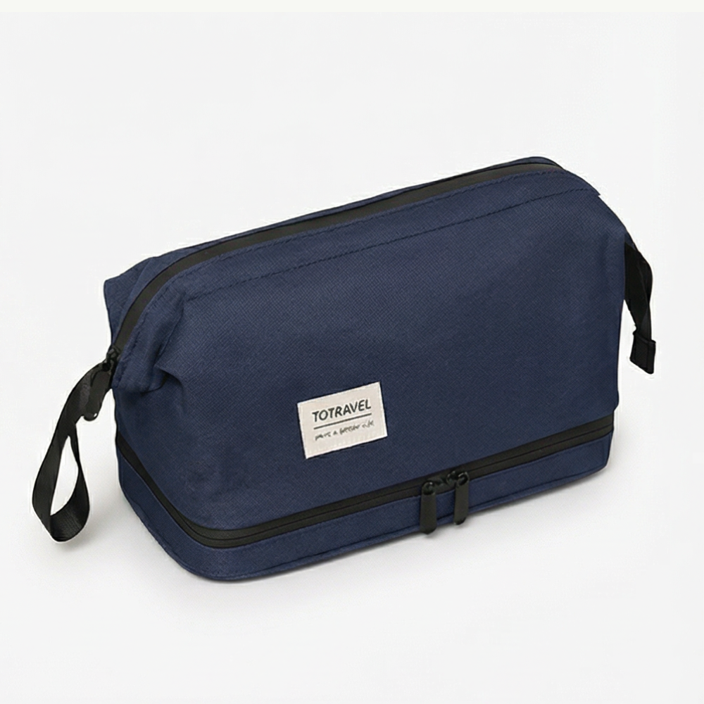 TidyPack - Dual-Layer Toiletry Bag with Wide Opening