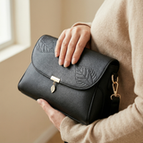 Leafara - Elegant Crossbody Bag with Leaf Detail