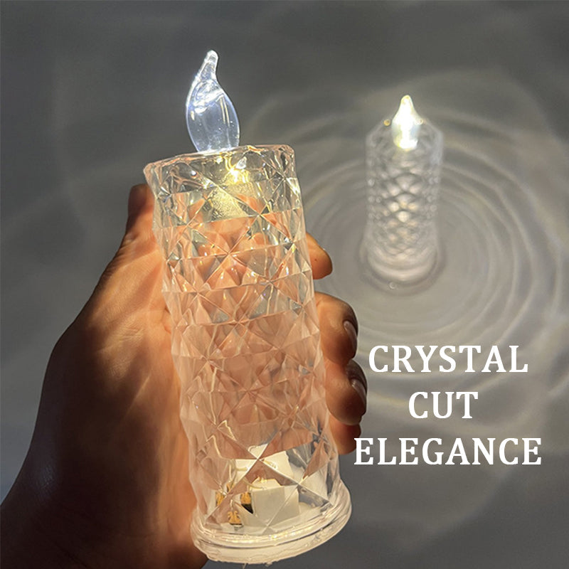 Rosera – Crystal Rose Candlelight Lamp