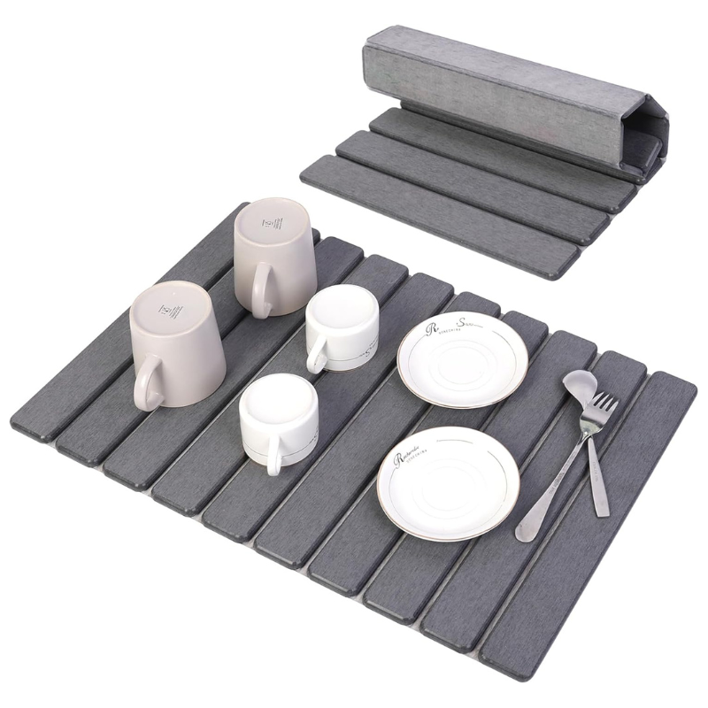 Overa - Quick-Dry Diatomite Counter Mat for Kitchens