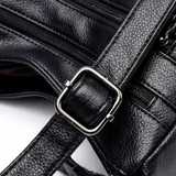 Carria - Soft Leather Multi Pocket Shoulder Bag