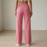 Elyra – Women's Wide Leg Yoga Pants with Crossover Waist