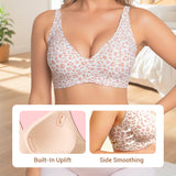 Veluna - Women's Wireless Deep V Lift Bra