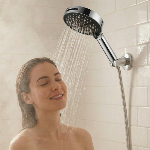 Aquaflow - 7 mode filtered shower head for softer hair