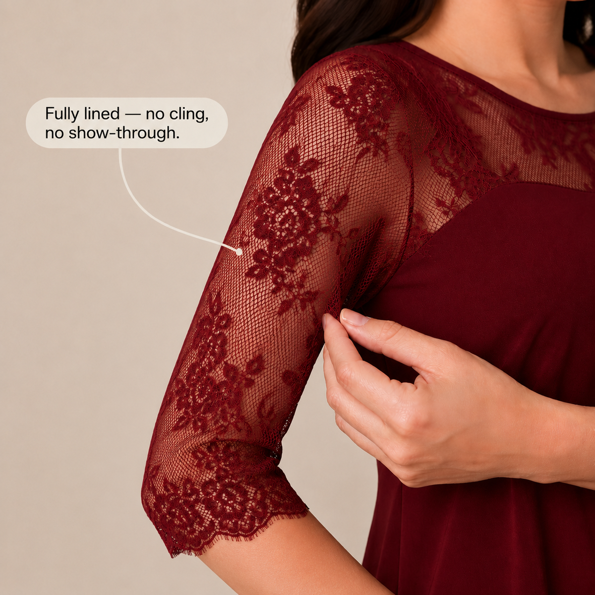 Wearbella – The High-Low Lace-Look Dress That Actually Fits
