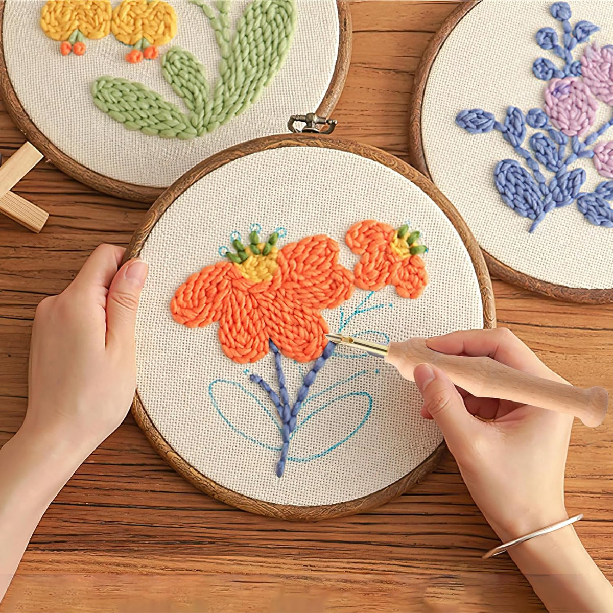 Maybloom - Punch Needle Kit for Floral Embroidery