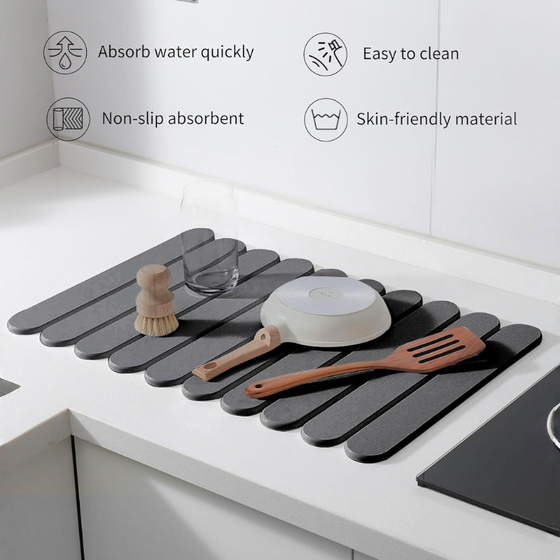 Overa - Super Absorbent Diatomite Kitchen Stone Mat