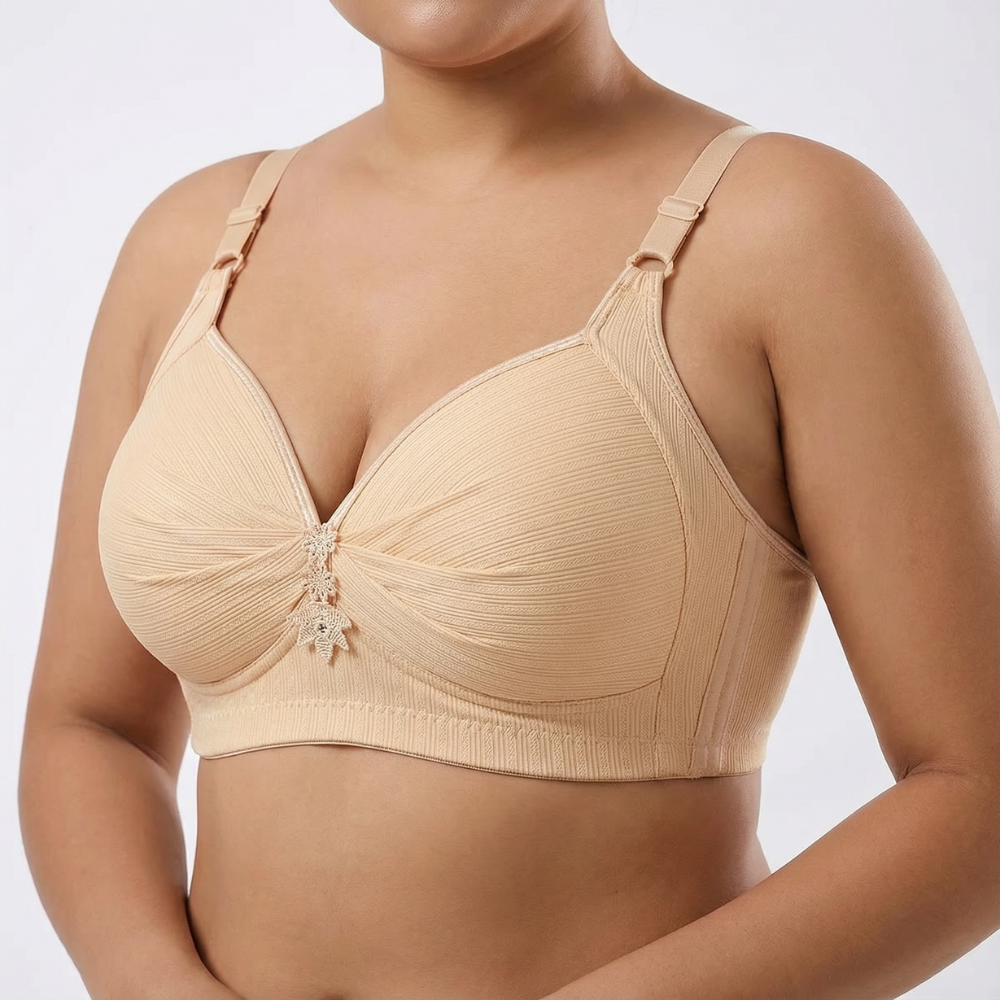 Veluna - Women's Plus Size Wireless Comfort Bra (1+1 Free)