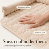 Pawvella – Bolstered Pet Couch Bed with Cooling Top, Non-Slip Sofa Protector