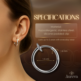 Aureva – Retractable Clip-On Comfort Earrings