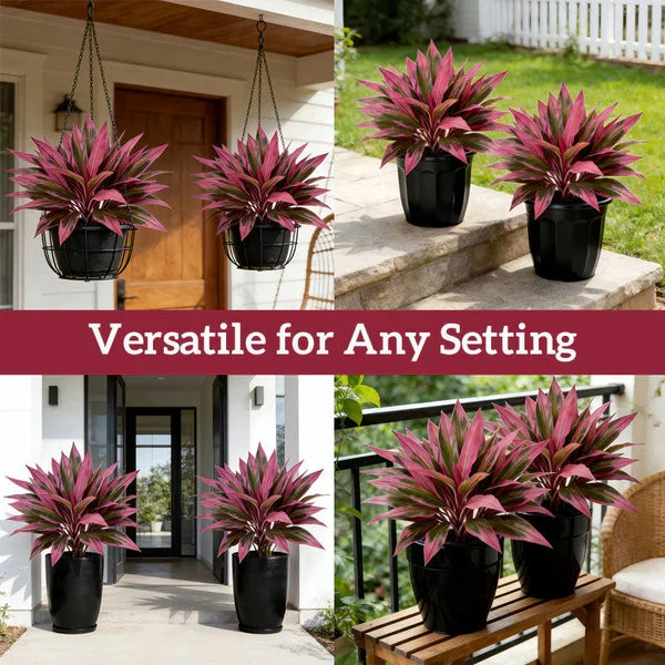 Verdara – Vibrant Faux Cordyline Plant Set