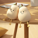 PearGlow - Soft Silicone Night Light Lamp, Pear Shape