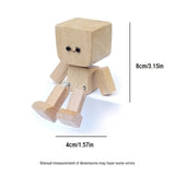 HappyTimber - Wooden Sway Figure with 12 Magnetic Emotions