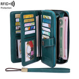 Aureden - Compact RFID Wallet with 24-Card Storage