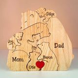 Cubunity – Personalized Wooden Bears Family Puzzle